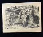 RARE! WW2 German War Artist Joseph Arens Hand Signed  Print