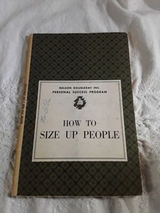 How To Size Up People Nelson Doubleday Inc Personal Success Program 1960 - Bild 1 von 9