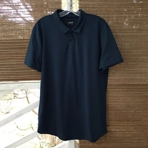 Polo Tagli Orlo Curvo Uomo XL Manica Corta Blu - Foto 1 di 9
