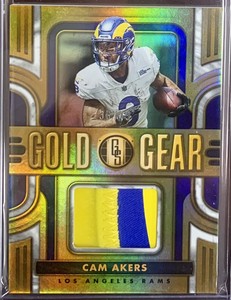 2023 Cam Akers Panini Gold Standard Gold Gear /49 Card #GG-CA L.A. Rams