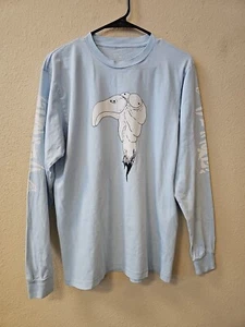 SAKE SS18 LONG SLEEVE BABY BLUE T SHIRT MEDIUM SIZE JACK PHOENIX  - Picture 1 of 3