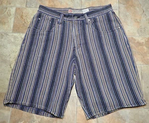 Vintage 1980's 90's Union Bay Cotton Shorts Mens Size 31 Skater Striped Stripes - Picture 1 of 11