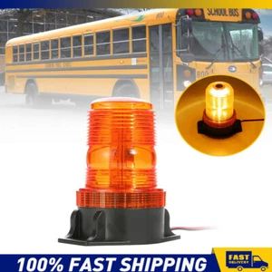 30 LED Amber Flashing Rotating Beacon Strobe Alarm Warning Light 12V Univerasl - Picture 1 of 11