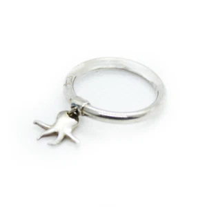 TRUDI anello argento 925 ‰ con pendente polpo Listino €50 - Misura 18 - Foto 1 di 1