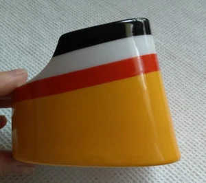 Mid-Century Modern Steamship Souvenir Ashtray Hapag-Lloyd Ship's Funnel 1970 - Picture 1 of 6