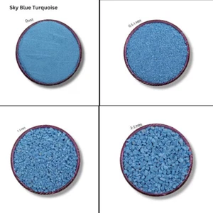 Gebrochener himmelblauer Türkis Stein grobe Intarsien Holzbearbeitung Stein Heilpulver - Bild 1 von 42