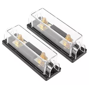 2Pcs 40 Amp Automotive Fuse Holder ANL InLine Fuse Electrical Protection Fusible - Picture 1 of 6