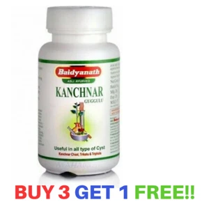 Baidyanath Kanchnar Guggulu | Kanchanar Guggul | Herbal Remedy 80 Tablets buy 3 - Picture 1 of 10