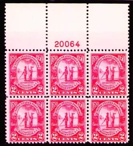 ,Sc # 683 Plate Block 1930 MH Carolina Charleston - Picture 1 of 3