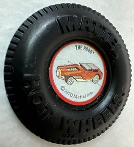 Original Vintage Mattel Hot Wheels Redline Plastic "The Hood" Button, 1970s - Picture 1 of 6