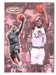 1999-00 Topps Gold Label #24 Lindsey Hunter Class 2 Detroit Pistons - Picture 1 of 2