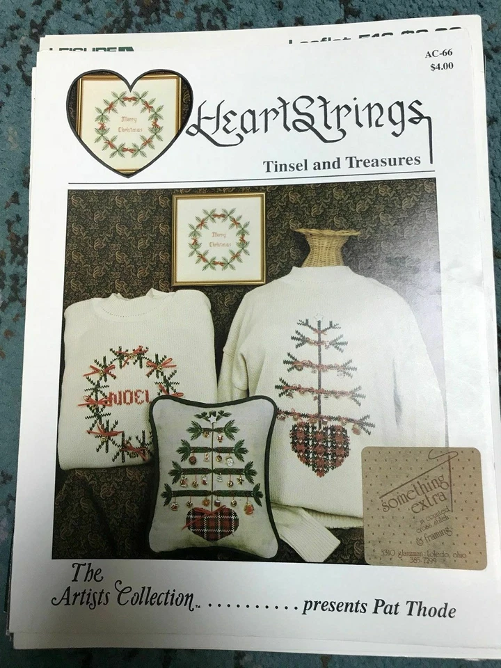 HEARTSTRINGS "Tinsel and Treasure" Cross Stitch Pattern Booklet CHRISTMAS - Image 1 of 1
