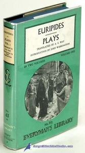 The Plays of EURIPIDES, Vol. 1 only: Near Fine Everyman's Library HC/VG+DJ 88451 - Picture 1 of 2