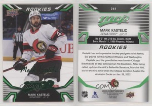 2022-23 Upper Deck MVP Green Script Mark Kastelic SP #241 Rookie RC