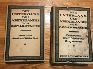 SELTENE deutsche Version 1923 2Bd ""Niedergang des Westens"" Oswald Spengler - Bild 1 von 7