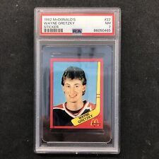 Wayne Gretzky 1982 Mcdonald’s Stickers #22 PSA 7 The Great One RARE