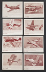 Cartes vintage (Lot de 8) 1941 zoom militaire avions jets produits en caoutchouc