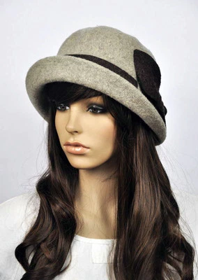 M83 Lindo Lazo 2 Tonos Lana Ala Enrollable Para Mujer Invierno Sombrero Gorro Gorra 6 Colores Foto 1 de 4