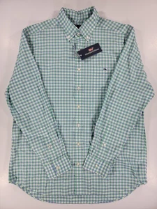NEW Vineyard Vines Slim Fit Tucker Shirt Terapin Plaid Large Long Sleeve Tarpon - Picture 1 of 11