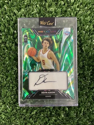 Devin Askew 2025 Wild Card Metallix Auto /3 Pre Rookie Card Wildcats - Image 1 of 2