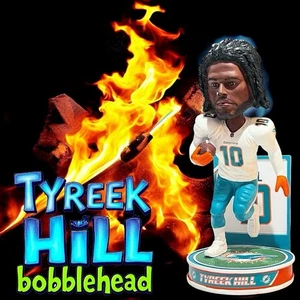 TYREEK HILL Miami Dolphins "Hero Series" Exclusive NFL Bobblehead - Picture 1 of 8