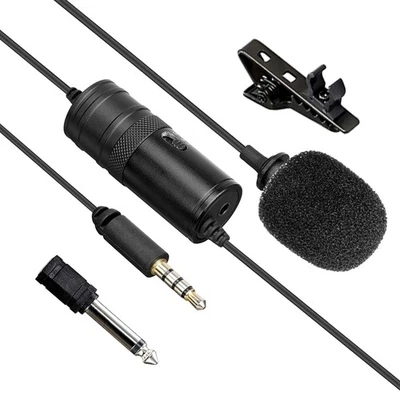 iDance Lavalier Microphone for Cell Phone, Wired Lapel Clip On Small Mic,... - Image 1 of 4