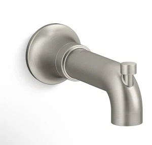 Kohler K-27422-BN Beccuccio Vasca Deviatore Integrato Tone 6-9/16", Nichel Spazzolato - Foto 1 di 3
