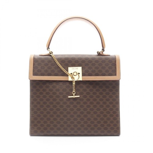 Borsa a mano 7 idonea Celine Macadam rivestita in pvc tela pelle donna