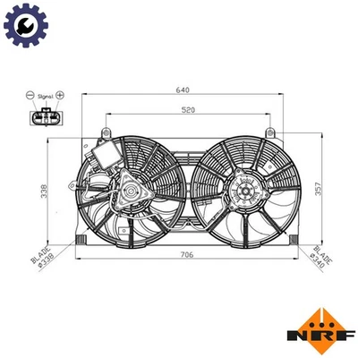 FAN ENGINE COOLING 47940 FOR - Image 1 of 4