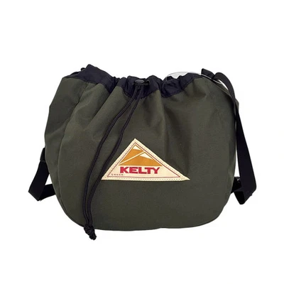 Auténtico bolso de hombro KELTY - de nailon negro caqui Foto 1 de 4