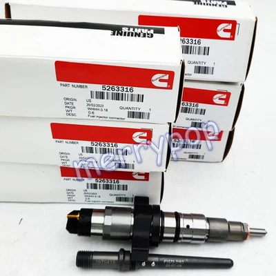 Inyector de combustible 6 piezas diésel 5263316 Cummins 0445120238 para 04-09 Dodge Ram 5,9 L Foto 1 de 4