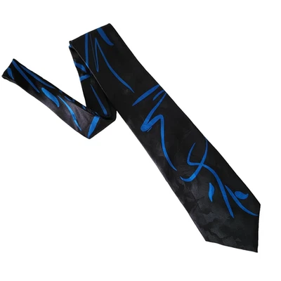 Corbata Hombre J Garcia Negro/Azul Humedales I Edición Limitada Colección Cuarenta-Cinco Foto 1 de 4