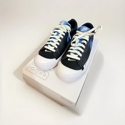 Size 8.5 - Nike Blazer '77 Vintage Low White Black Blue - Image 1 of 4