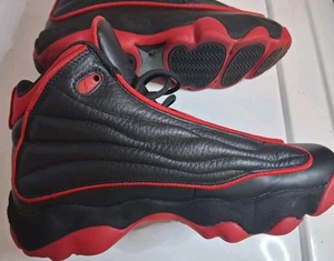 Nike Air Jordan Shoes Pro Strong Black Red DC7911-006 GS Size 8 US - Picture 1 of 6