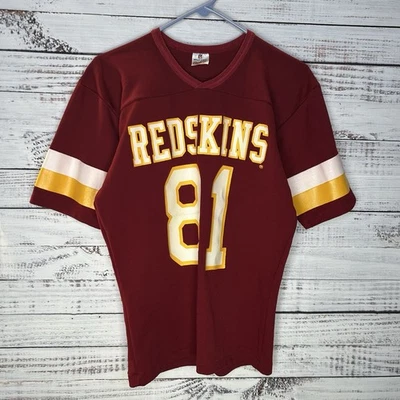 Camiseta deportiva vintage de los 80 Rawlings Washington Redskins Art Monk #81 NFL pequeña para hombre Foto 1 de 4