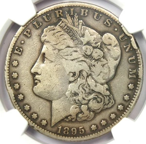1895-S Morgan Silver Dollar $1 - Certified NGC Fine Details - Rare Date Coin! - Picture 1 of 4