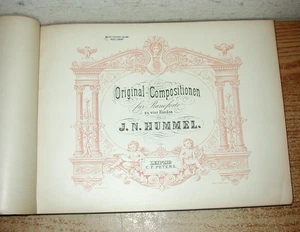 J. N. HUMMEL ORIGINAL COMPOSITIONEN FOR PIANO GERMAN MUSIC BOOK EDITION PETERS - Picture 1 of 5
