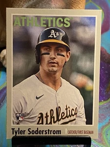 2024 Topps Archives Tyler Soderstrom 1970 Design RC Rookie #187 Athletics - Picture 1 of 2