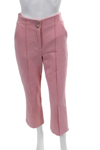 Veronica Beard Womens Zipper Fly Mid Rise Straight Leg Pants Pink Size 2 - Picture 1 of 5
