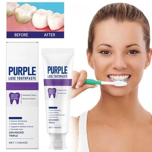 1*Purple Luxe Toothpaste Advanced Triple Whitening Deep Cleaning Toothpaste 2025 - Picture 1 of 12