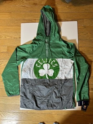 Fanatics Boston Celtics Men’s Med Windbreaker Snap Pocket - Image 1 of 4