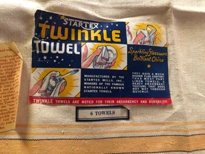 STARTEX TWINKLE TOWEL ASCIUGAMANO VINTAGE CON ETICHETTE ORIGINALI UN ASCIUGAMANO NUOVO - Foto 1 di 7