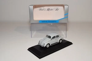 A83 1:43 MINICHAMPS 430 052101 VW VOLKSWAGEN BEETLE FINESTRINO OVALE 53-57 MIB - Foto 1 di 17