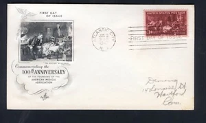 USA FDC Scott 949 3¢ Brown Violet PM Atlantic City NJ AMA Centennial Physicians - Picture 1 of 3