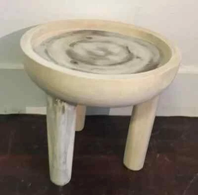 Bowl Top Side Table-Timber 40cm x 45cm - image 1 of 4