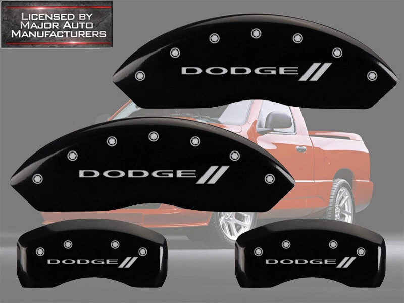 2007-2009 "Dodge //" Durango Front + Rear Black MGP Brake Disc Caliper Covers - Image 1 of 4