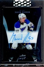David Perron 2020-21 Upper Deck Clear Cut 2007-08 Artifacts Tribute On-Card Auto