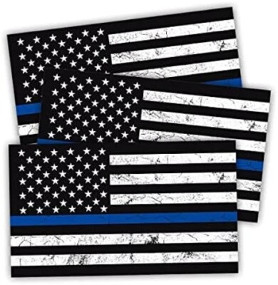Paquete de 3 pegatinas de la bandera estadounidense de 5x3 para coches, camiones - Изображение 1 из 4