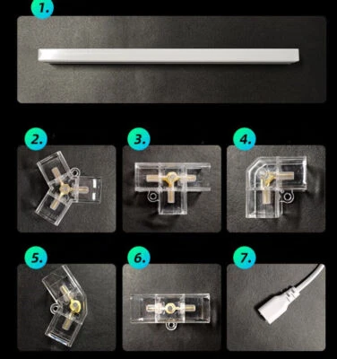 Spleiß Anschluss für Wand Hexagon --LED --Rohrleuchte für Auto Kabel