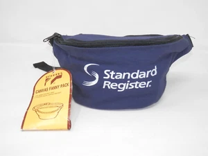 Standard Register Co Dayton OH Canvas Fanny Pack • Vintage Bum Waist Bag NOS - Picture 1 of 11